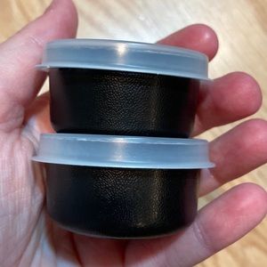 NEW 2 Black and Clear Tupperware Smidgets